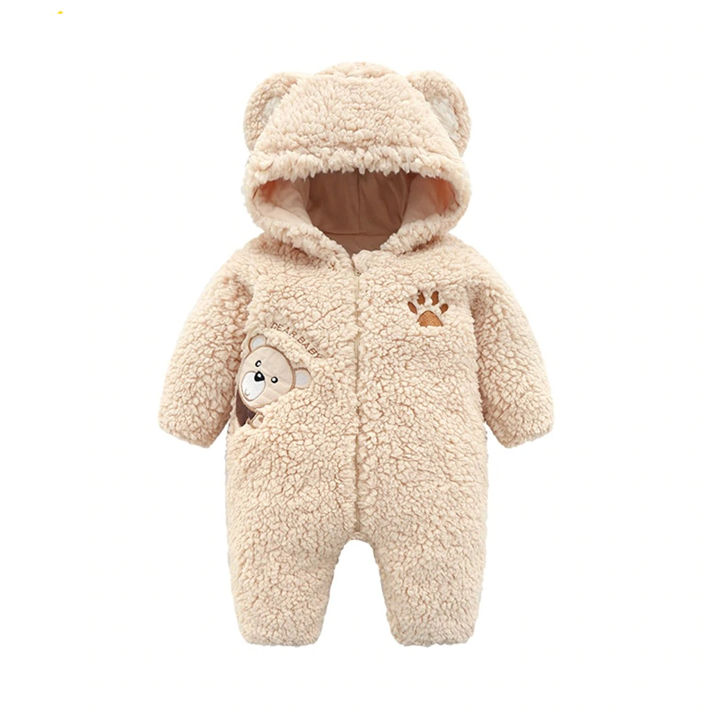 Baby Bear Zipper Jumpsuit - Tinys and Tods